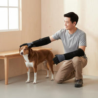 Chew Proof Gloves Heavy Duty Safety Gauntlets for Veterinarians, Zookeepers