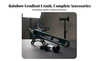 Folding Bike Crankset Aluminum Alloy 130BCD Hollow Crankset Crank Component Set with Bottom Bracket Lightweight 170mm Bike Crank