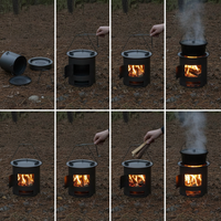 Portable Wood Burning Stove for Outdoor Camping and Home Use