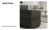 Modern and design C-Shaped Sofa Table With Storage Shelf Household Furniture Space-Saving Multi-Functional for Apartment Dwellers, residents, distant Workers, Living Room, Small areas, Bedroom, Home Office
