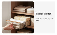 Stackable Organizer container Large Capacity Wardrobe Container Easy to Assemble
