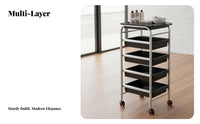 Hairdressing Trolley Multifunctional Salon Rolling Cart Hair Stylist Tool Trolley Detachable Drawers Multi-Drawer Hair Stylist