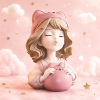 Girl Piggy Bank Large Capacity Home Decoration Storage