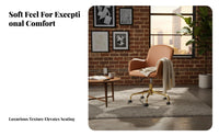 Upholstered revolving Chair Comfortable for Long Sitting Upholstered Rolling Chair