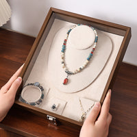 Multifunctional Jewelry Box with Lid for Rings, Earrings, and Bracelets
