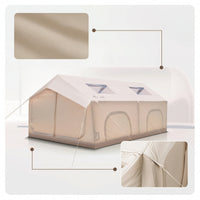 Inflatable Tent One-Button Inflatable Shelter Quick Setup Shelter for Campers, Families, Camping, Comfort Camping, Backyard Sleepovers