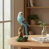 Budgerigar Figurine Detailed Bird Figurine Charming for Desk, Office
