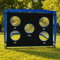 Football Training Goal with Target 420D Oxford Football Target Net Foldable Practice Net with Holes for Yard