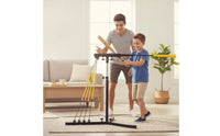 Batting with Hitting Pad Baseball Batting Training Stand Simple to Assemble to Set up Baseball Hitting Stand  Elastic Cords for Families