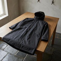 Long Hooded Raincoat Adjustable Cuffs Hooded Raincoat Loose Fit Rainwear Jacket