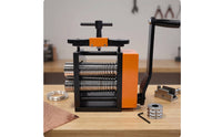 Hand-Cranked Manual Rolling Mill Adjustable Jewelry Rolling Press Sturdy Tool Smooth for Jewelers, Hobbyists, Workshop