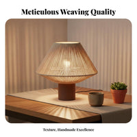Woven Pendant Lampshade Handmade Woven Lamp Shade Rustic Design Paper Rope Ceiling Lamp for Cafe Owners, Dining Room, Restaurant, Kitchen Island