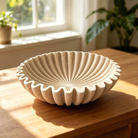 Decorative Bowl with Edges Stone-Like Bowl Textured Table Decor for Home Stylists, Clean-Liners, Entryway, Kitchen Counter