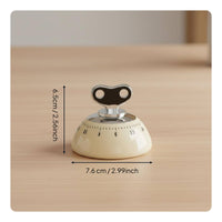 Mechanical Kitchen Timer Loud Alarm Cooking Timer Stainless Steel Casing for Kids, Students, Office