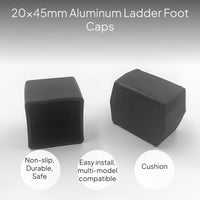 Ladder Foot Pads Anti-Slip Rubber for Aluminum Step Ladders