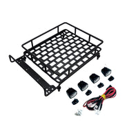 RC Roof Rack with Lights Compatible Accessory Long-Lasting for Hobbyists