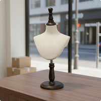 Mannequin Bust Stable Base Scarf Display Bust Elegant Look Necklace Display Rack for  Jewelers