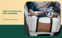 Plush portable dog booster seat