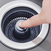 Lift-up Sink Stopper Sealing Gasket Sink Strainer Stopper 2 in 1 Design