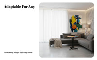 Colorful Round Pedestal Table Sturdy Sturdy Home Furnishing Easy to Assemble