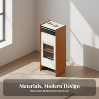 Shoe Storage Cabinet Large Capacity Footwear Organizer Entryway Cabinet Space Saving Structure with Ventilated Doors and Metal Bar Suitable for Apartment Dwellers Homeowners Foyer Hallway Living Room