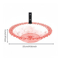 Clamp-on Bird Bath Bowl Shallow Basin Design Clamp-On Bird Feeding Station