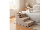 Pet Stairs with Storage Removable Dog Stairs with Storage Comfortable Dog Steps for Sofa