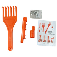 Leaf Rake with Adjustable Joint Handheld Garden Hand Rake Portable for Yard Work