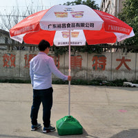 Large 2.4m Outdoor Advertising Beach Umbrella with UV Protection and Wind Resistance