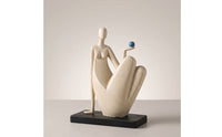 Abstract Sculpture Smooth Abstract Statue Textured for Office, Art Lovers