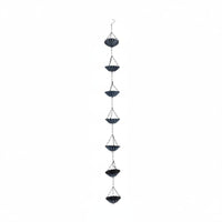 Lotus Rain Chain Weather-Resistant Outdoor Decor Gentle Water Flow for Patio