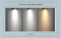 LED Brass Spotlight, Dimmable