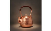 Hammered Copper Tea Kettle Compact Hammered Kettle Traditional Vessel for Collectors