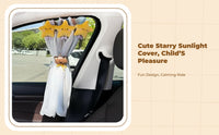 Car Window Shade, Retractable Sun Cover, Sun Protection, Suction holder Holder, Privacy, Infant, Side Window, Easy Installation