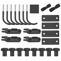 Easy to Install Roof Box Mounting Brackets with U-Bolts Secure Roof Box Mounting Kit Long-Lasting Hardware Strong Bearing Capacity for Travelers
