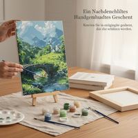 DIY Acrylic Paint by Numbers Kit for Adults & Beginners, Floral Landscape Design, Stress Relief Home Decor
