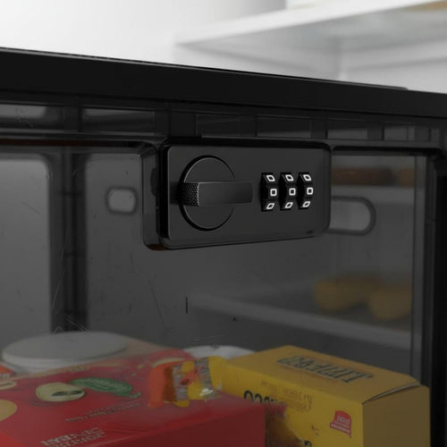 Combination Lock Box Safe Lockable Storage Box Clear Lockable Storage Bin Large Capacity Refrigerator Food Safe for Office