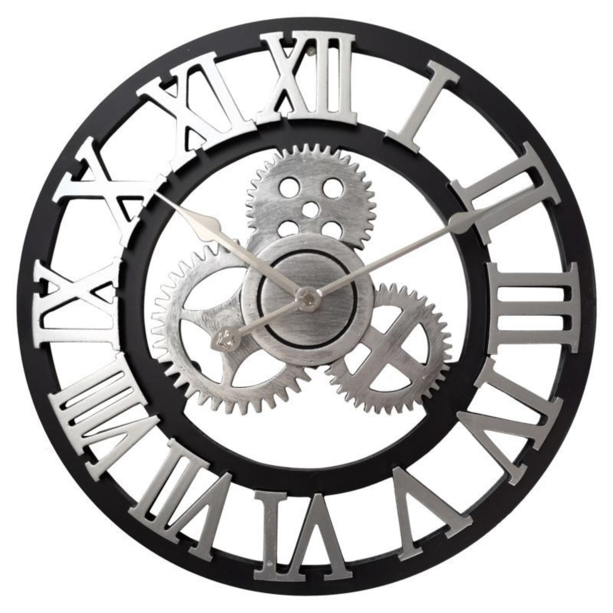 Vintage Gear Wall Clock Gear Wall Clock Indoor Silent Sweeping for Living Room