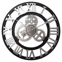 Vintage Gear Wall Clock Gear Wall Clock Indoor Silent Sweeping for Living Room