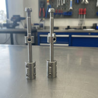 2 Pieces Stainless Steel Coupling Shaft Assembly High-Strength Rigid Shaft Coupler Long-Lasting Rigid Coupler Compact for Makers, Hobbyists