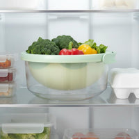 Double Layer Drain Basket Versatile 2 in 1 Colander and Bowl Set Large Capacity Fruit and Vegetable Washing Basket