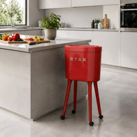 Narrow Space Trash Can Large Capacity Tall Trash Bin Easy to Use for Corner