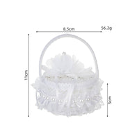 Wedding Band Box Decorative Band Box with Handle Round for Engagement Proposal