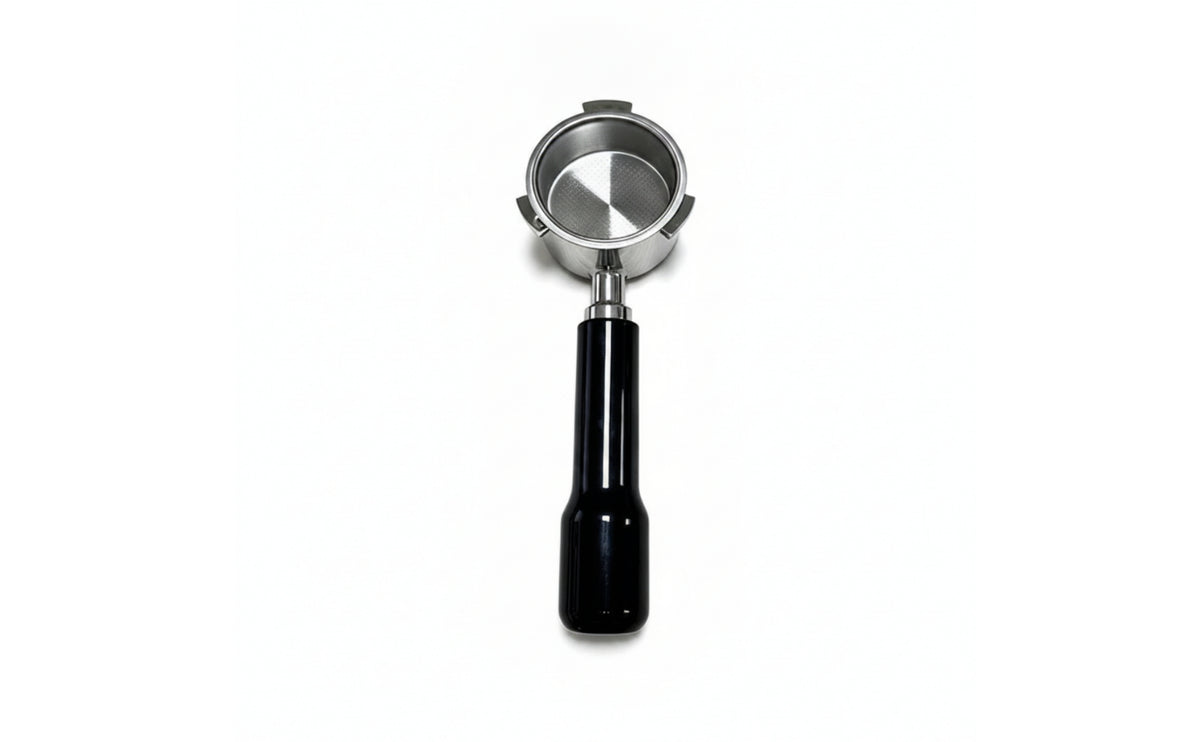 51mm Bottomless Portafilter Three-Ear Portafilter with Filter Basket Easy-to-Clean Espresso Accessory Stainless Steel for Home Baristas