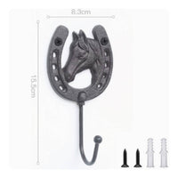 Textured Finish Cast Iron Wall Hook Home Storage Decorative