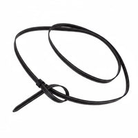 Leather Tie Belt Double Strap Belt Fashion Accessory for Dress