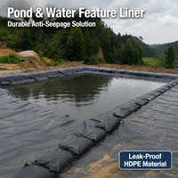 HDPE Geomembrane Pond Liner heavy duty black cuttable for Australian farmers