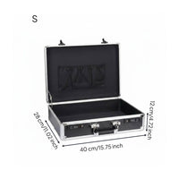 Combination Lock Case Keyless Security Aluminum Briefcase Metal Frame for Office