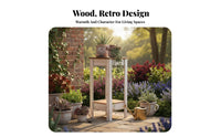 2-Tier Plant Stand Multi-Functional Two-Tier Console Table Sturdy Construction
