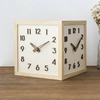 Double-Sided Corner Timepiece Modern Minimalist Home Decor Battery Operated